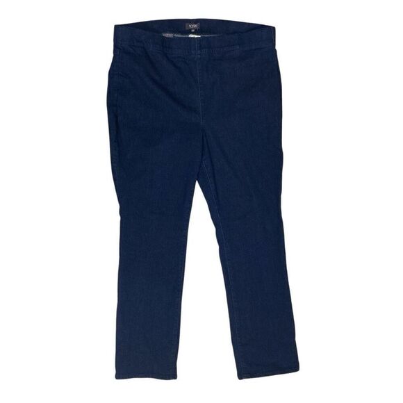 NYDJ 20W Dark Wash Jeans Jeggings Slim Leg Comfortable Pull On Back Pockets - Picture 1 of 4